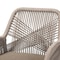 Baxton Studio Jennifer MidCentury Transitional Grey Woven Rope Mahogany Dining Arm Chair 212-12807-ZORO - alternate 8